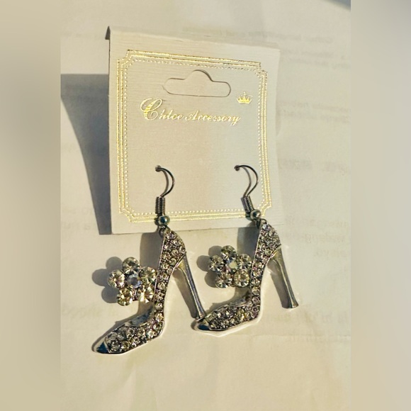 Chloe Jewelry - Silver High Heel Earrings